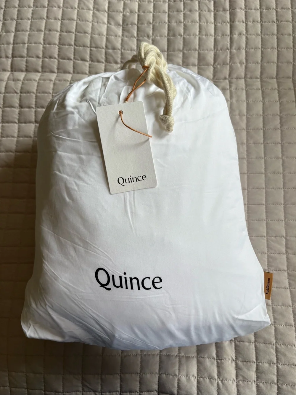 Like New Bamboo Duvet Cover Set - Full/Queen, White